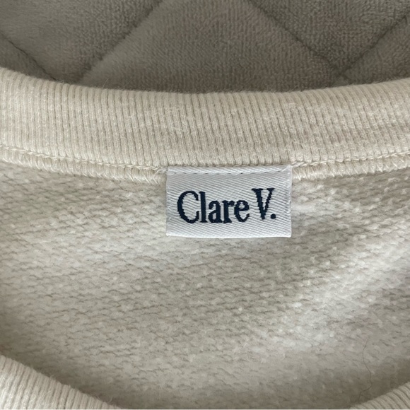 Clare V White Ruffle Sweatshirt - Picture 5 of 12